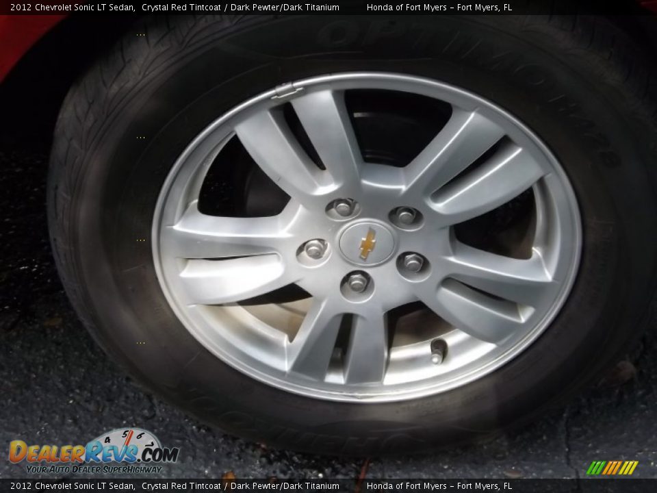 2012 Chevrolet Sonic LT Sedan Crystal Red Tintcoat / Dark Pewter/Dark Titanium Photo #8