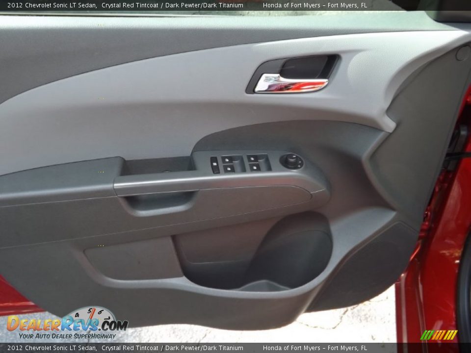 2012 Chevrolet Sonic LT Sedan Crystal Red Tintcoat / Dark Pewter/Dark Titanium Photo #11