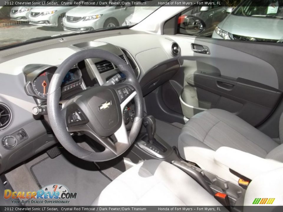 2012 Chevrolet Sonic LT Sedan Crystal Red Tintcoat / Dark Pewter/Dark Titanium Photo #12