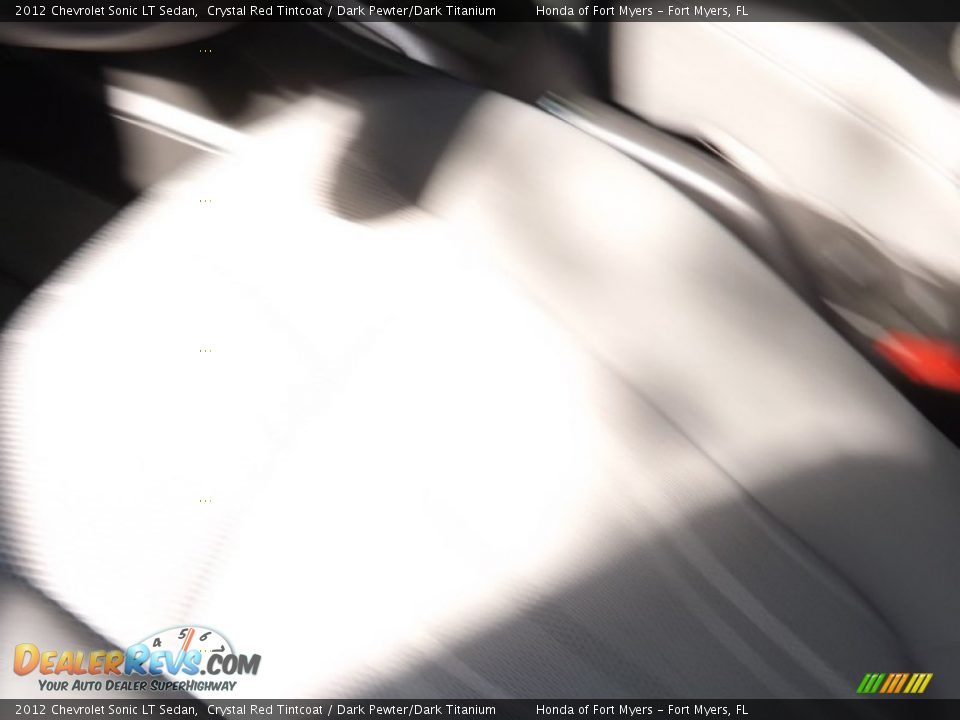 2012 Chevrolet Sonic LT Sedan Crystal Red Tintcoat / Dark Pewter/Dark Titanium Photo #13