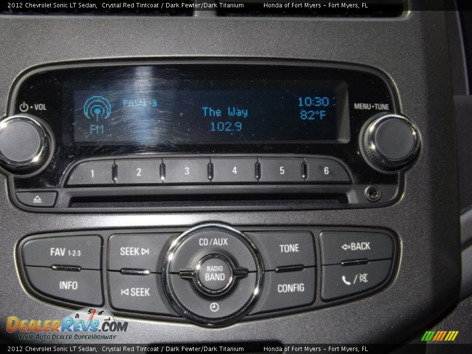 2012 Chevrolet Sonic LT Sedan Crystal Red Tintcoat / Dark Pewter/Dark Titanium Photo #16