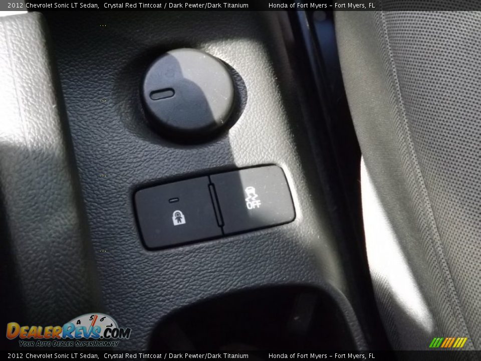 2012 Chevrolet Sonic LT Sedan Crystal Red Tintcoat / Dark Pewter/Dark Titanium Photo #19