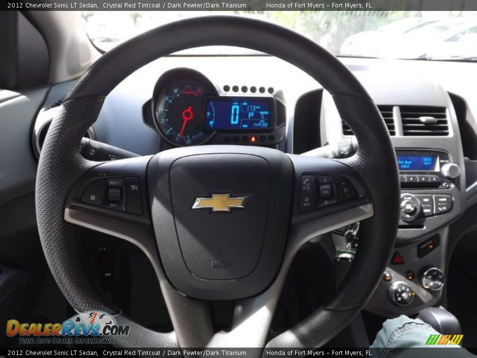 2012 Chevrolet Sonic LT Sedan Crystal Red Tintcoat / Dark Pewter/Dark Titanium Photo #20