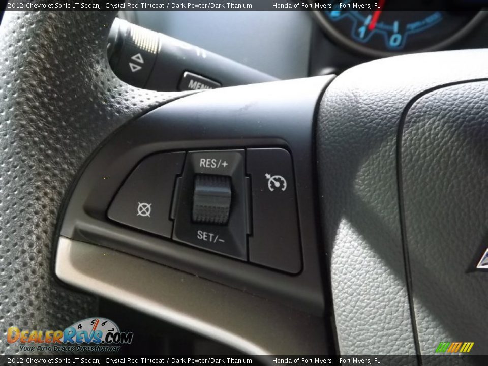 2012 Chevrolet Sonic LT Sedan Crystal Red Tintcoat / Dark Pewter/Dark Titanium Photo #23