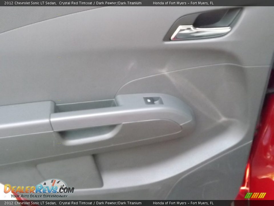 2012 Chevrolet Sonic LT Sedan Crystal Red Tintcoat / Dark Pewter/Dark Titanium Photo #26