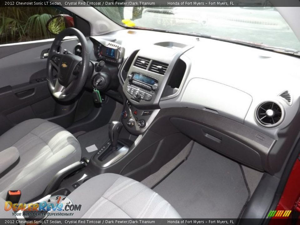 2012 Chevrolet Sonic LT Sedan Crystal Red Tintcoat / Dark Pewter/Dark Titanium Photo #33