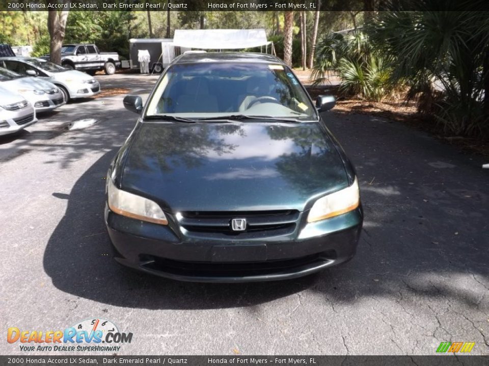 2000 Honda Accord LX Sedan Dark Emerald Pearl / Quartz Photo #2