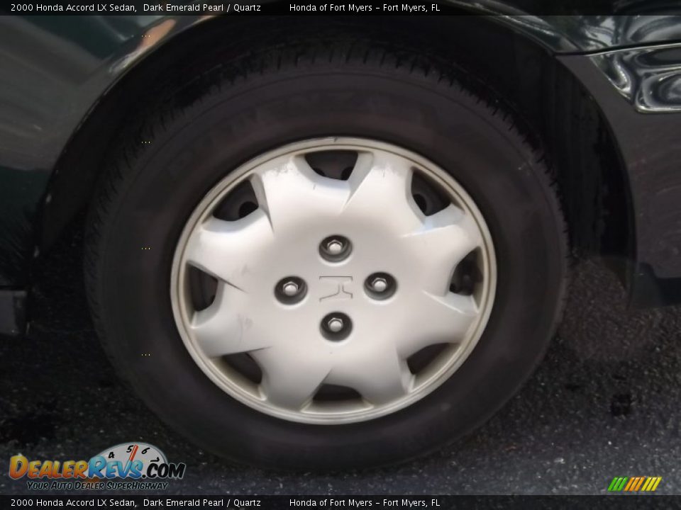 2000 Honda Accord LX Sedan Dark Emerald Pearl / Quartz Photo #3