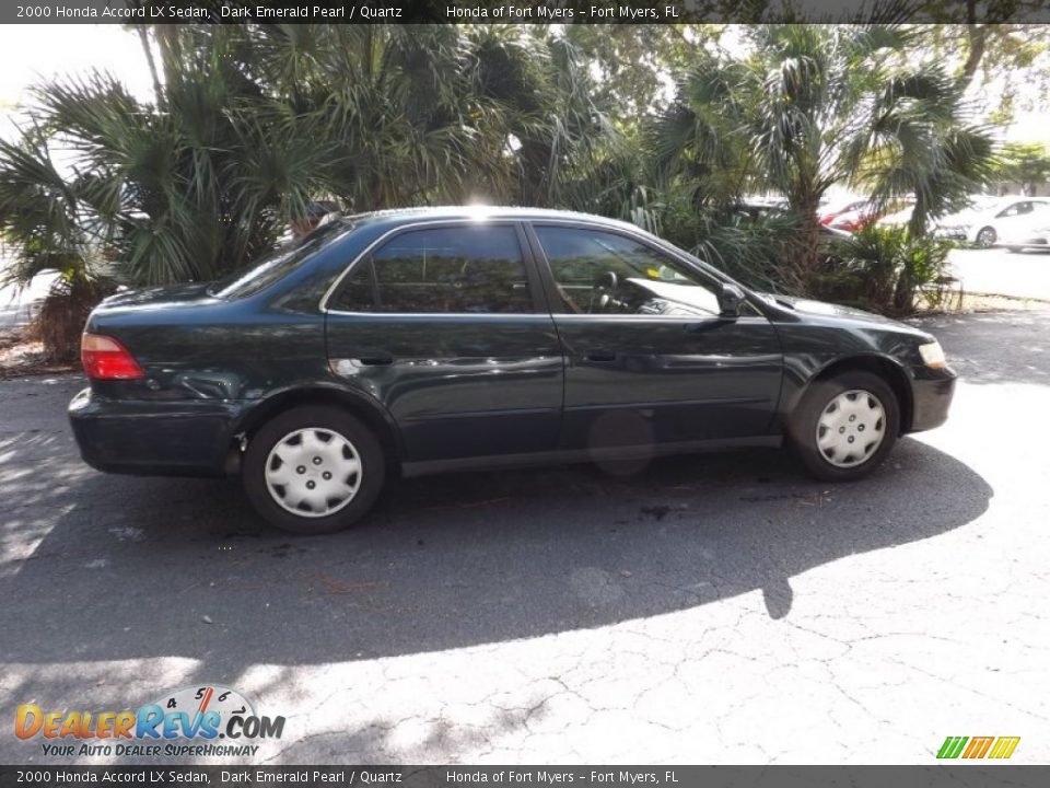 2000 Honda Accord LX Sedan Dark Emerald Pearl / Quartz Photo #5