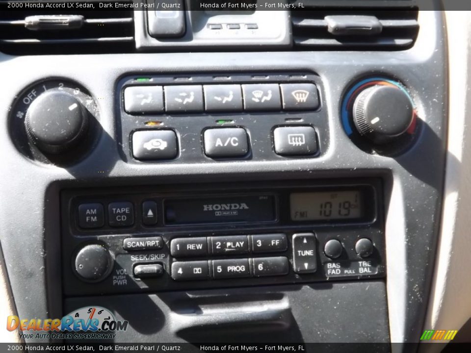2000 Honda Accord LX Sedan Dark Emerald Pearl / Quartz Photo #11
