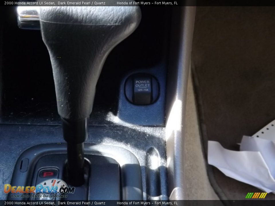 2000 Honda Accord LX Sedan Dark Emerald Pearl / Quartz Photo #12