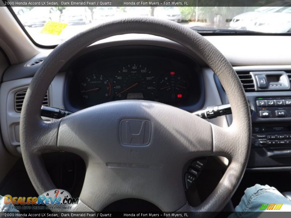 2000 Honda Accord LX Sedan Dark Emerald Pearl / Quartz Photo #13