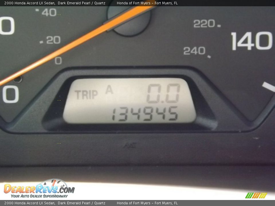 2000 Honda Accord LX Sedan Dark Emerald Pearl / Quartz Photo #15