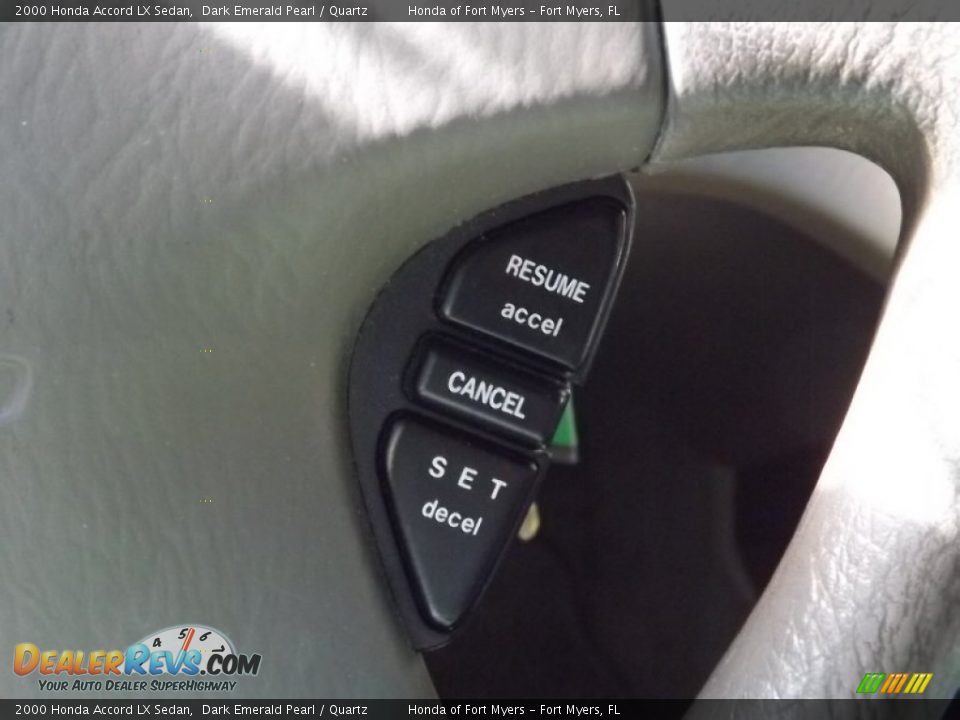 2000 Honda Accord LX Sedan Dark Emerald Pearl / Quartz Photo #16