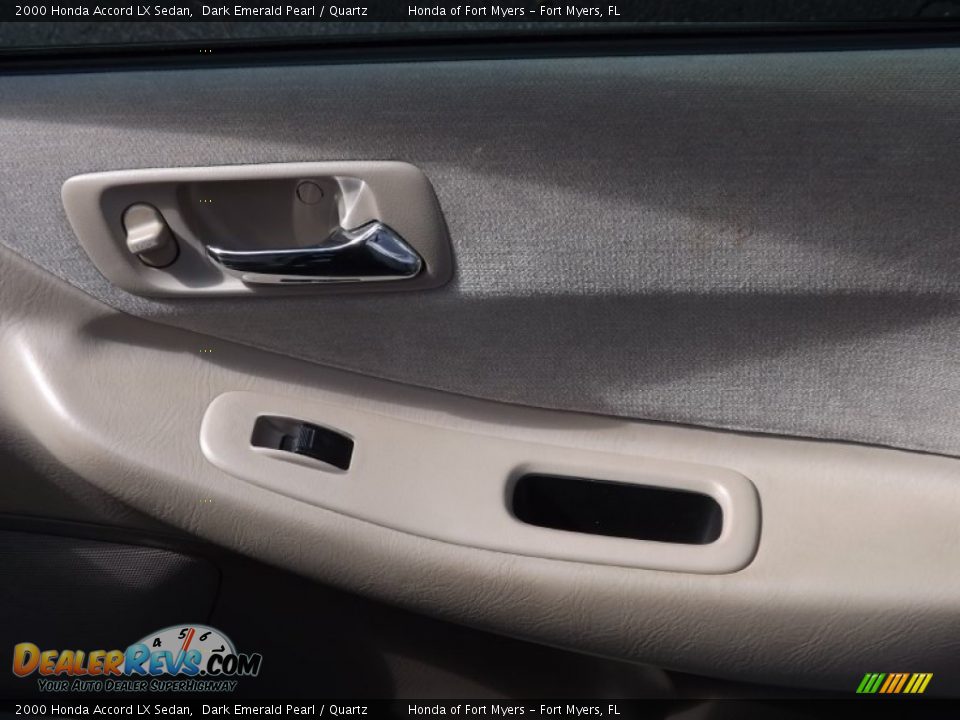 2000 Honda Accord LX Sedan Dark Emerald Pearl / Quartz Photo #24