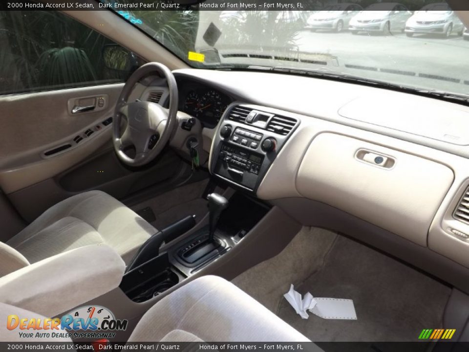 2000 Honda Accord LX Sedan Dark Emerald Pearl / Quartz Photo #25