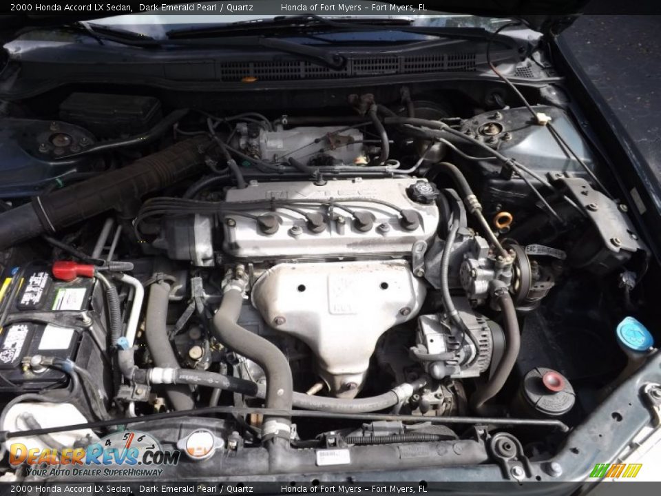 2000 Honda Accord LX Sedan Dark Emerald Pearl / Quartz Photo #26