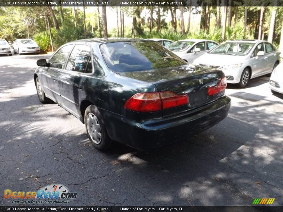 2000 Honda Accord LX Sedan Dark Emerald Pearl / Quartz Photo #33