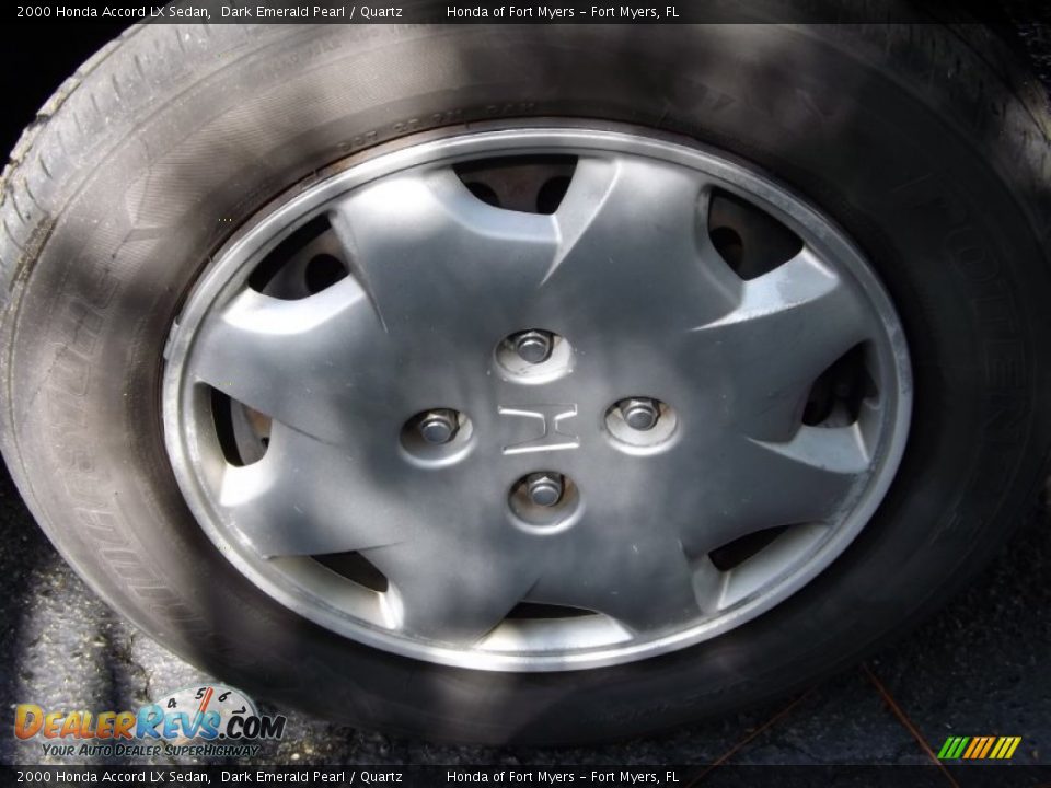 2000 Honda Accord LX Sedan Dark Emerald Pearl / Quartz Photo #35