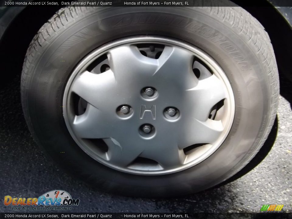 2000 Honda Accord LX Sedan Dark Emerald Pearl / Quartz Photo #36