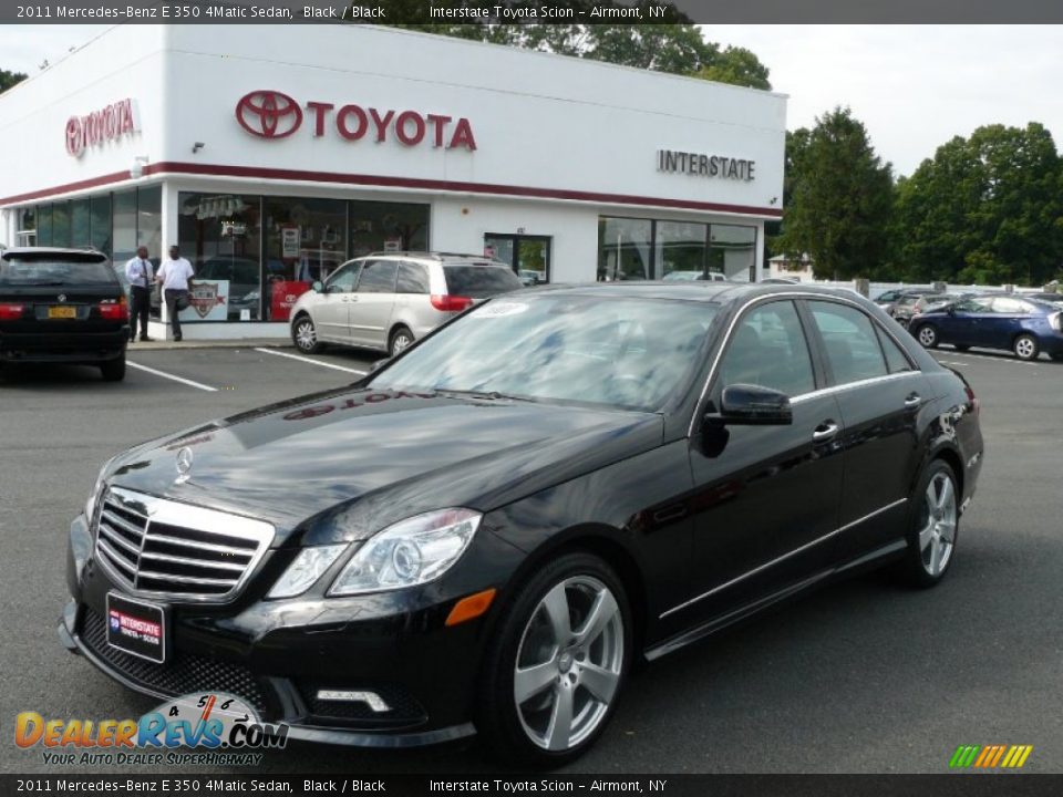 2011 Mercedes-Benz E 350 4Matic Sedan Black / Black Photo #1