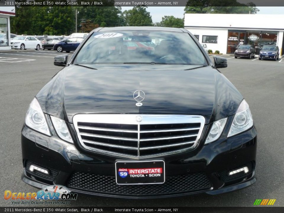 2011 Mercedes-Benz E 350 4Matic Sedan Black / Black Photo #2
