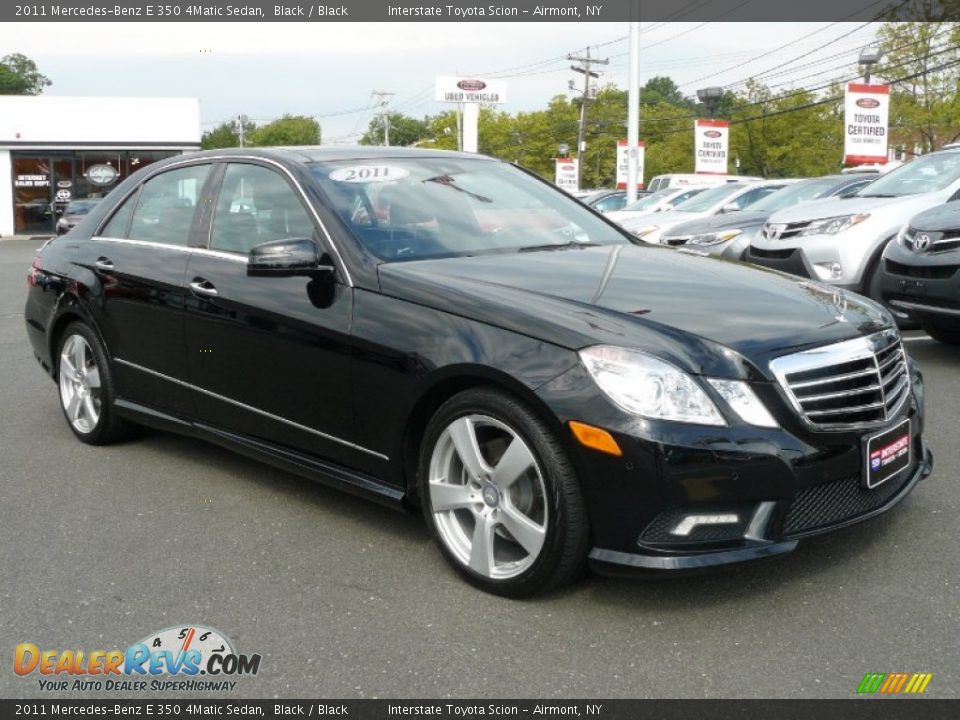 2011 Mercedes-Benz E 350 4Matic Sedan Black / Black Photo #3