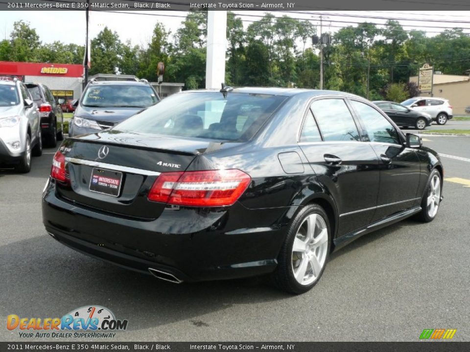 2011 Mercedes-Benz E 350 4Matic Sedan Black / Black Photo #4