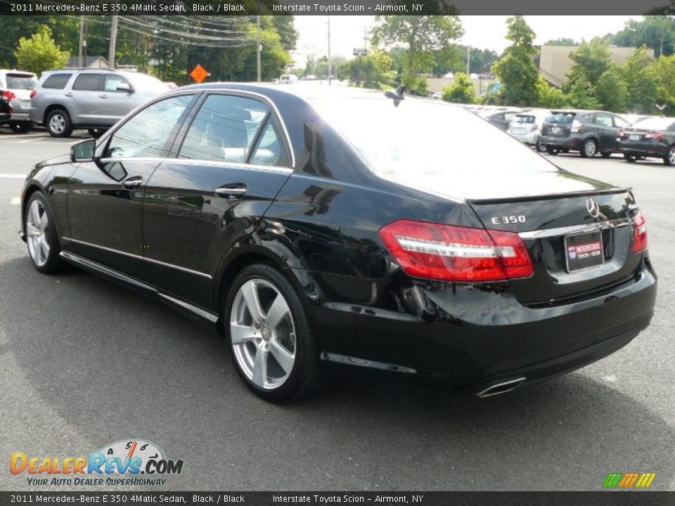 2011 Mercedes-Benz E 350 4Matic Sedan Black / Black Photo #6