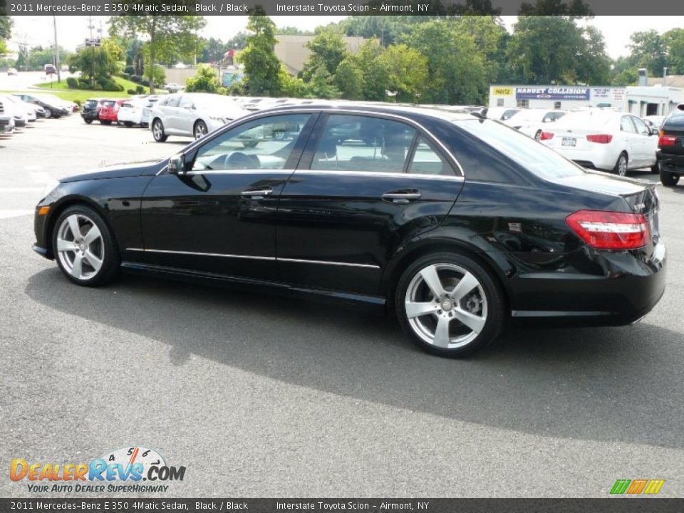 2011 Mercedes-Benz E 350 4Matic Sedan Black / Black Photo #7