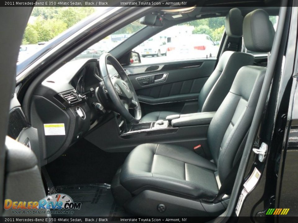 2011 Mercedes-Benz E 350 4Matic Sedan Black / Black Photo #11