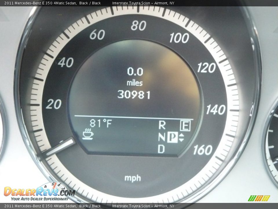 2011 Mercedes-Benz E 350 4Matic Sedan Black / Black Photo #15