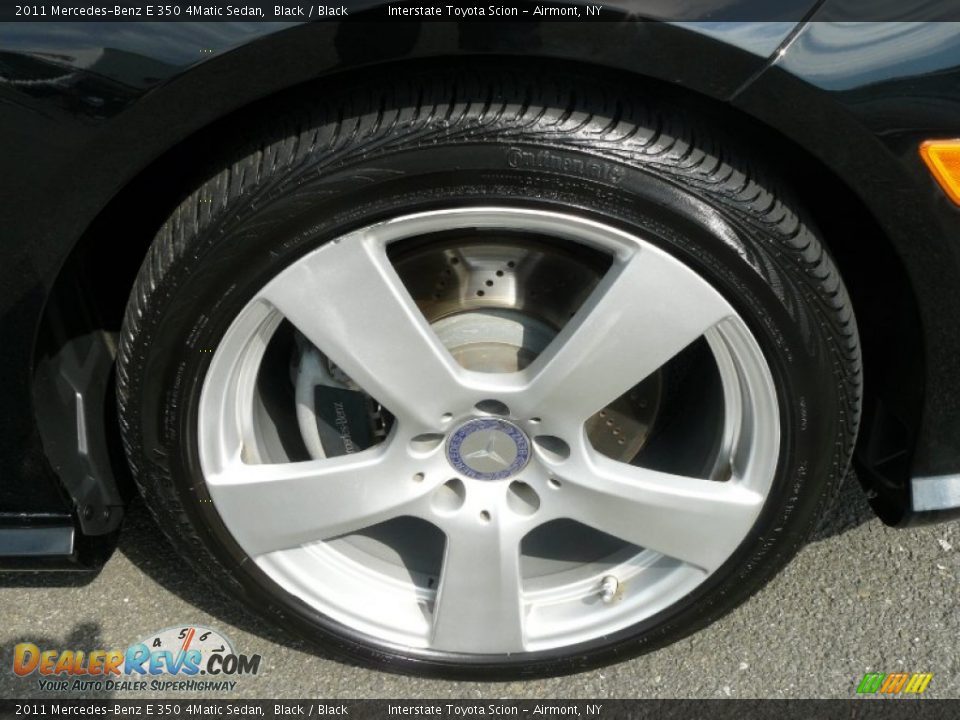 2011 Mercedes-Benz E 350 4Matic Sedan Black / Black Photo #24