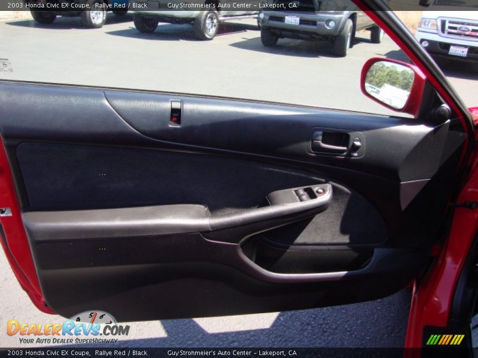 2003 Honda Civic EX Coupe Rallye Red / Black Photo #9