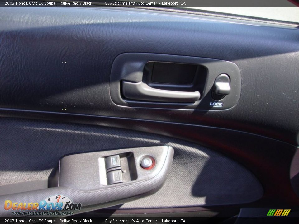 2003 Honda Civic EX Coupe Rallye Red / Black Photo #10