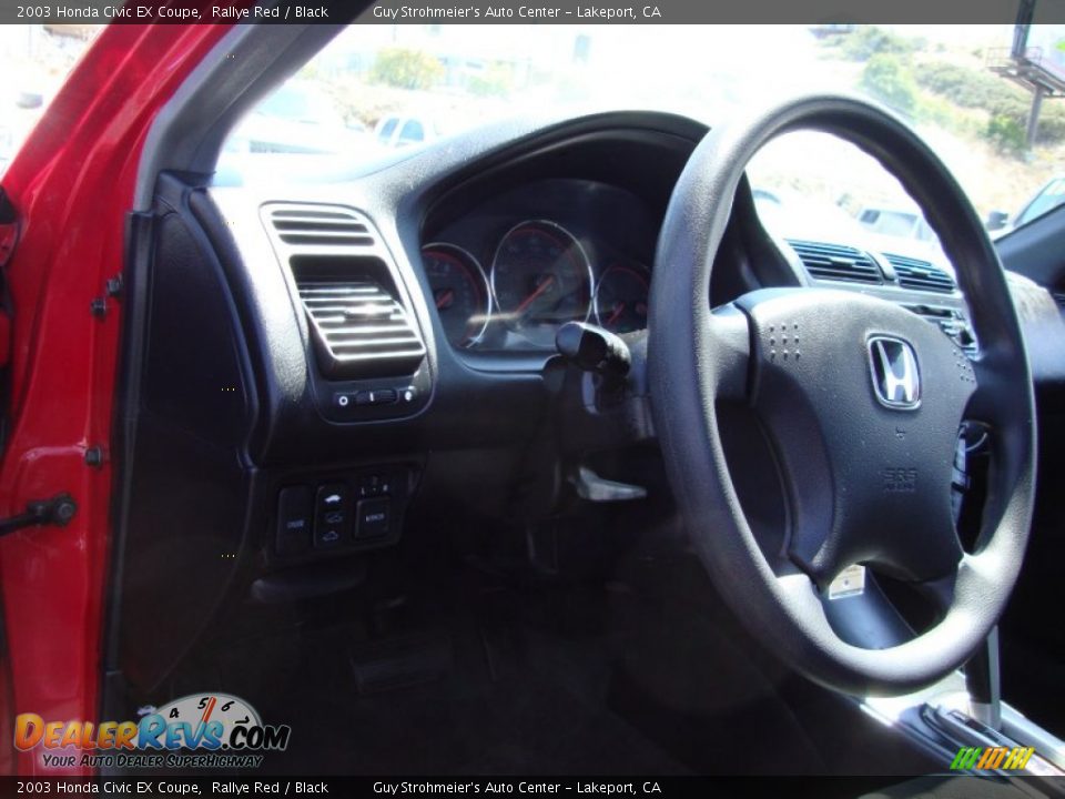 2003 Honda Civic EX Coupe Rallye Red / Black Photo #11