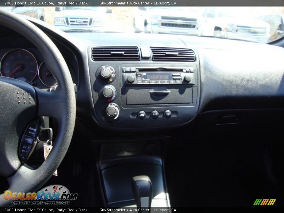 2003 Honda Civic EX Coupe Rallye Red / Black Photo #14