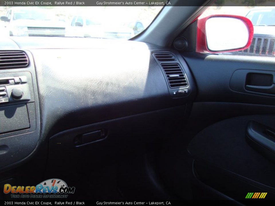 2003 Honda Civic EX Coupe Rallye Red / Black Photo #15