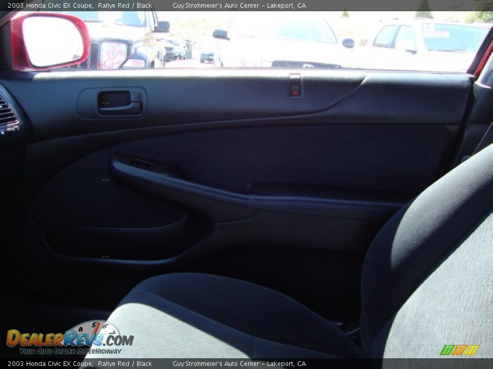 2003 Honda Civic EX Coupe Rallye Red / Black Photo #16