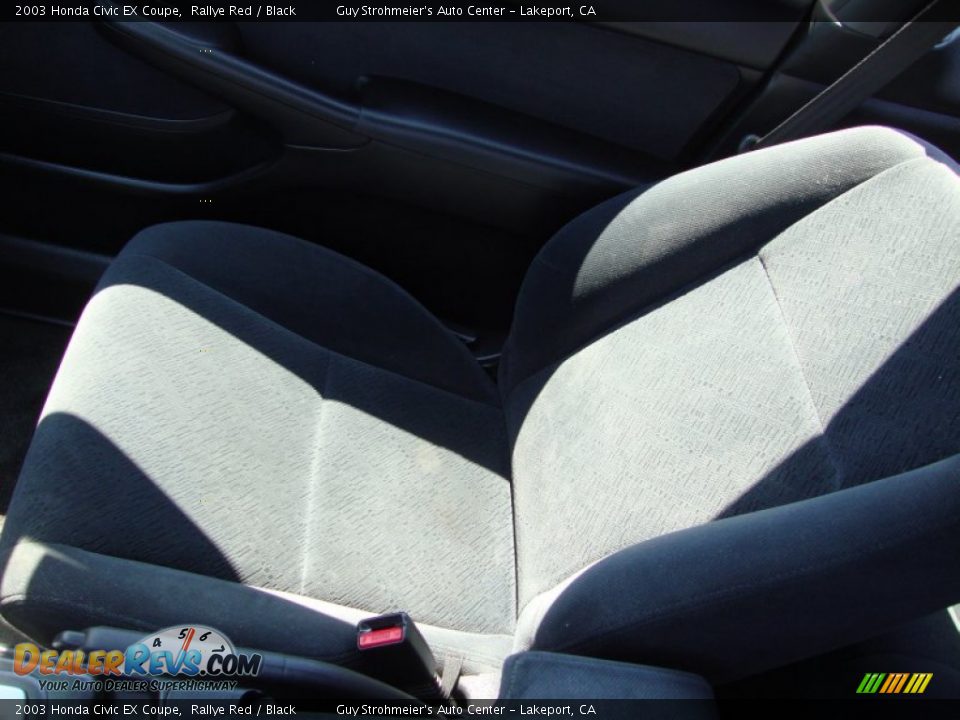 2003 Honda Civic EX Coupe Rallye Red / Black Photo #17