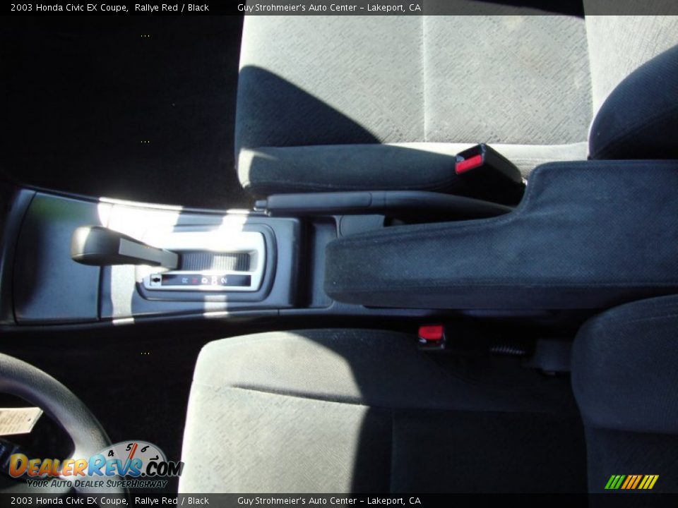 2003 Honda Civic EX Coupe Rallye Red / Black Photo #18