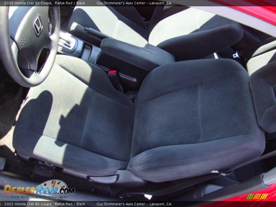 2003 Honda Civic EX Coupe Rallye Red / Black Photo #19