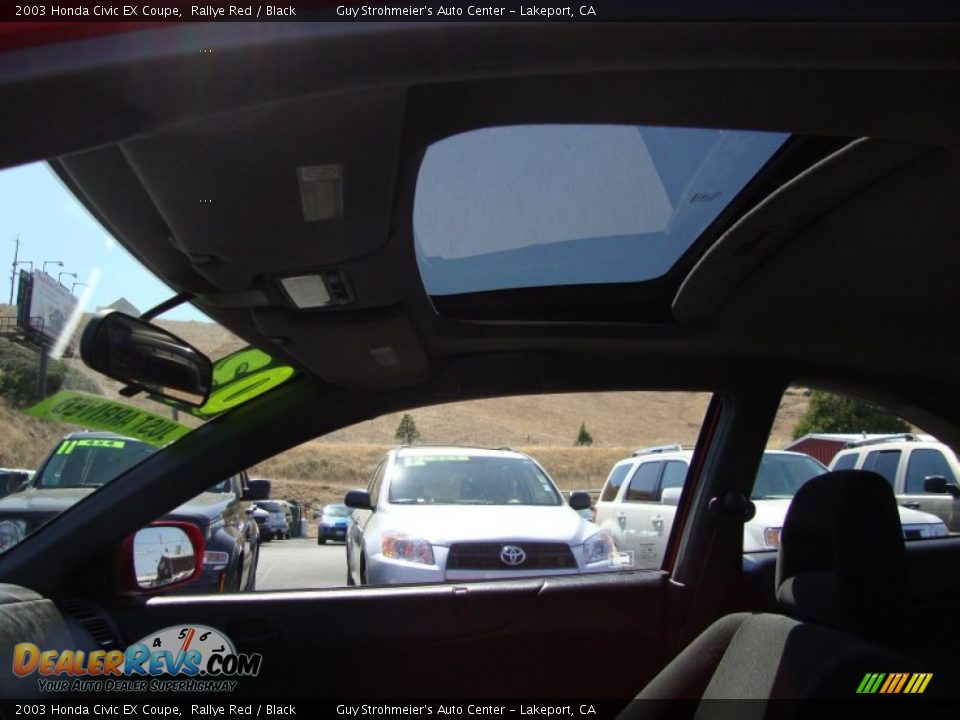 2003 Honda Civic EX Coupe Rallye Red / Black Photo #20