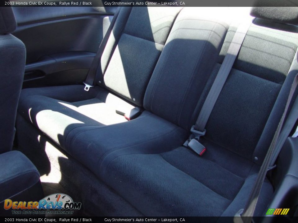2003 Honda Civic EX Coupe Rallye Red / Black Photo #21