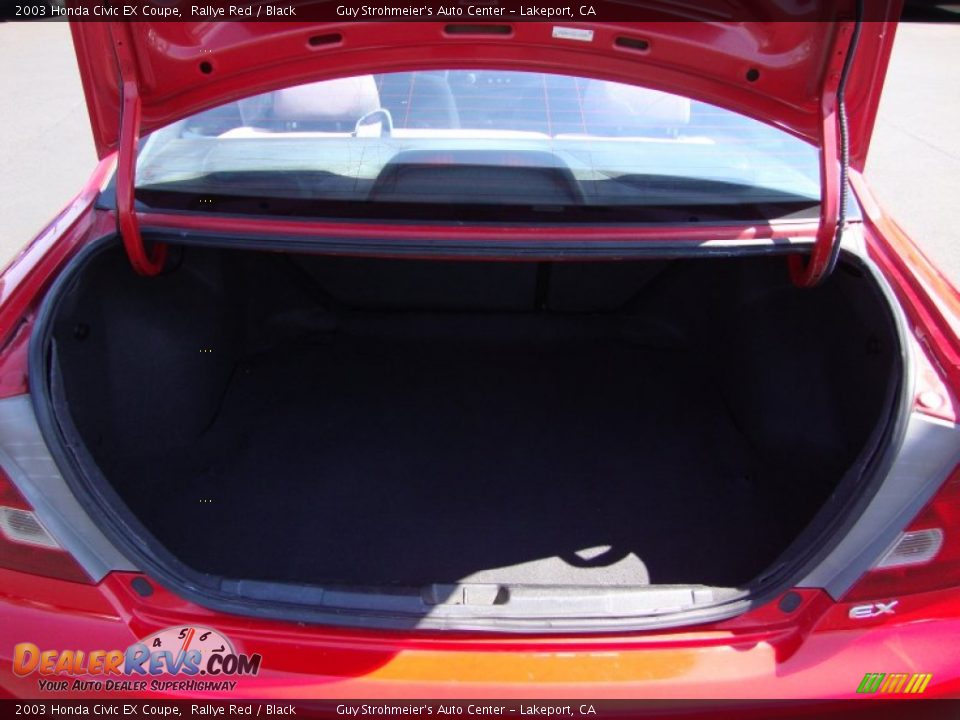 2003 Honda Civic EX Coupe Rallye Red / Black Photo #22