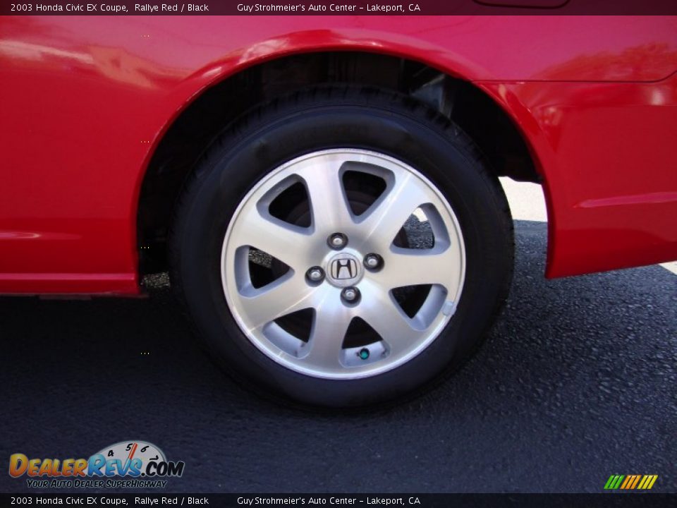 2003 Honda Civic EX Coupe Rallye Red / Black Photo #23
