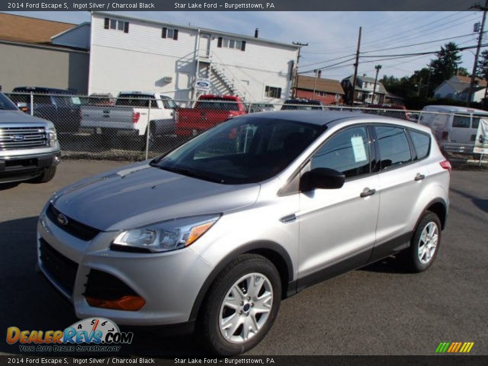 2014 Ford Escape S Ingot Silver / Charcoal Black Photo #1