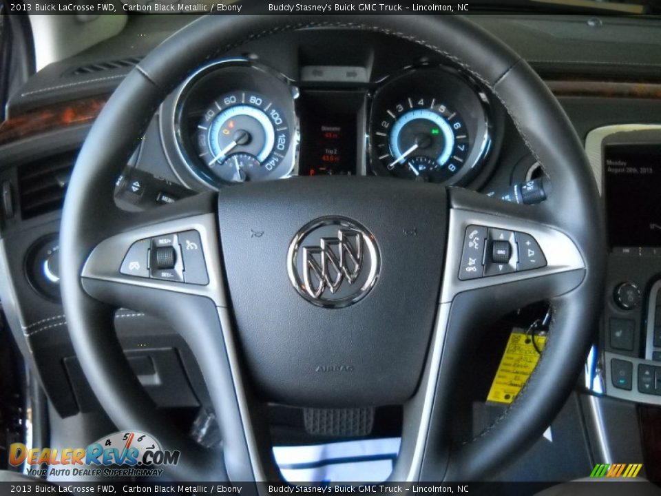 2013 Buick LaCrosse FWD Carbon Black Metallic / Ebony Photo #17