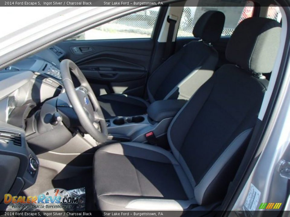 2014 Ford Escape S Ingot Silver / Charcoal Black Photo #10