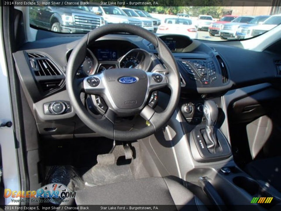 2014 Ford Escape S Ingot Silver / Charcoal Black Photo #14